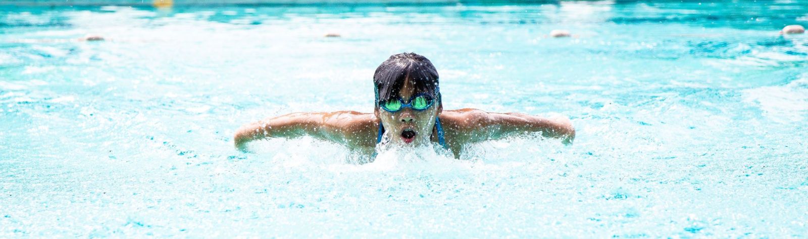 A Student at The Swim Lab Doing Butterfly Stroke
